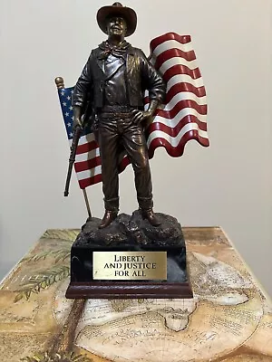 John Wayne  Liberty And Justice For All  Bradford Exchange Sculpture Collectible • $59