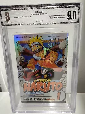 Naruto Vol. 1 Limited Edition 2003 Manga  (#4963/5000)  Graded 9 • $15000