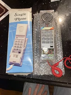 Vintage 80s/90s Retro Transparent See Through Clear Wall Telephone New • $45