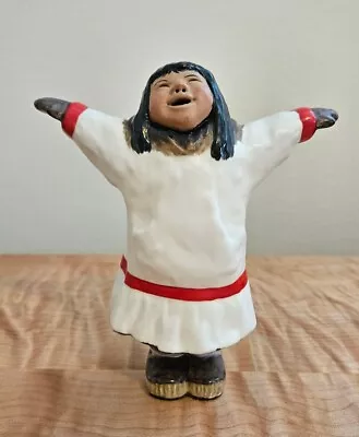 C. Alan Johnson Inuit Figurine  Rebecca  Ad130 © 1983 • $28