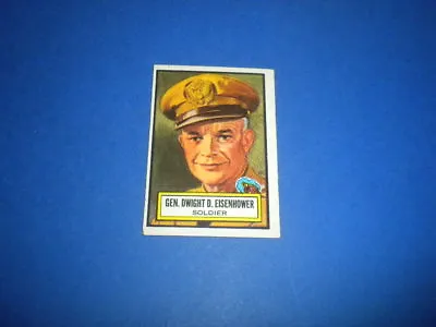 LOOK 'N SEE Trading Card #41 - T.C.G./TOPPS 1952 U.S.A. DWIGHT D. EISENHOWER • $14