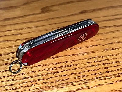 New Victorinox Swiss Army 91mm Knife : COMPACT  In Ruby Red   1.3405.T  54941 TR • $59