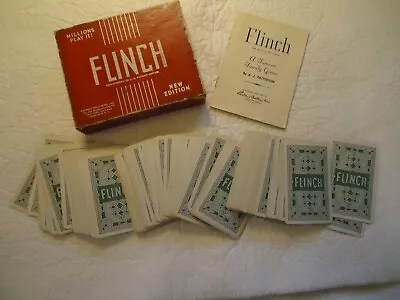 Vintage Flinch Card Game New Edition Parker Brothers Inc Complete • $8.99