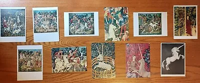 UNICORN GEM 12 4 ×6  VINTAGE Unicorn Postcards 10 Cloisters Tapestries+2 UNUSED • $24.99