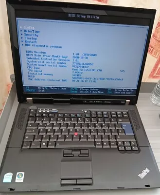 Lenovo ThinkPad R500 15.6  Laptop Intel Core 2 Duo T9400 2.53GHz . 250gb Hdd.  • £55