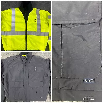 5.11 Tactical Jacket Mens Large Reversible High Vizibility Reflective Full Zip • $79.99