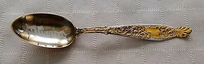 Sterling Silver Burlington VT Spoon W Gold Wash No Mono R.Wallace Antique 5-1/2  • $50