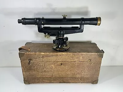 Vintage David White Instruments 9149 Universal Surveyors Transit W/ Wooden Case • $99.89