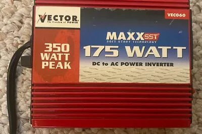 VECTOR MAXX SST 175 WATT DC To AC POWER INVERTER (350 WATT PEAK) NIB • $8