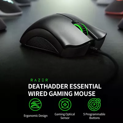 DeathAdder Essential Wired Gaming Mouse Ergonomic Mice 6400DPI Optical 5 Button/ • $39.81