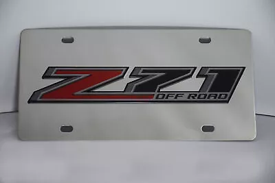 Chrome Chevrolet 2015 Z71 Offroad Premium Steel License Plate With 3D Logo • $39.95