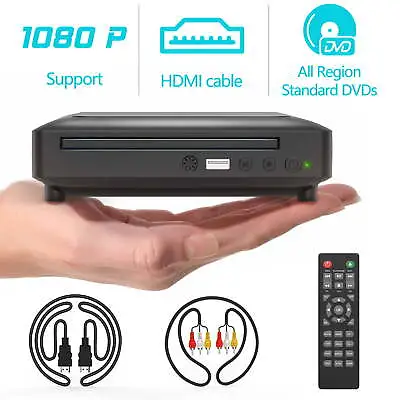 $53.44 • Buy DVD Mini Player For TV With HDMI 1080P Smalll VCR Player With Remote Portable...