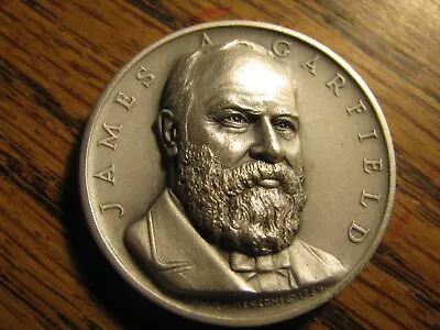 Medallic Art Co.  James A. Garfield  .999+ Silver Medal 25 Grams / .8 Oz.  #C 18 • $39.99