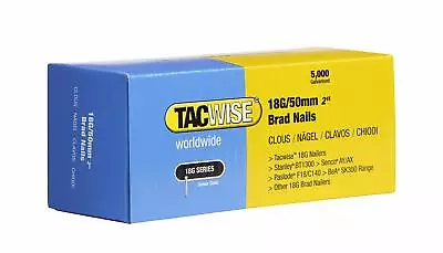 Tacwise 0401 Type 18G / 50 Mm Galvanised Brad Nails Pack Of 5000 • £9.73