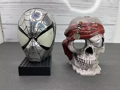 Mega Bloks Spiderman 3 Silver Head 2006 & Pirate Head • $9.99