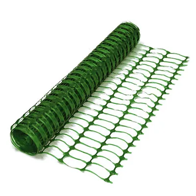 NEW! Heavy Duty Green Safety Barrier Mesh Fencing 1mtr X 15mtr • £10.99