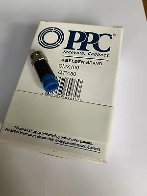 Compression F Type Plug Cmx100 Connector Ct100 Rg6 Wf100 Coax Cable X 50 • £13