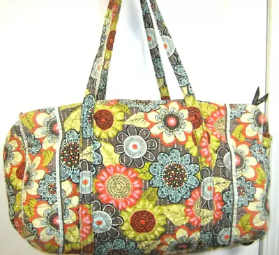 Vera Bradley FLOWER SHOWER Large Duffel Bag 21 X 10 X 11 USED • $18.99