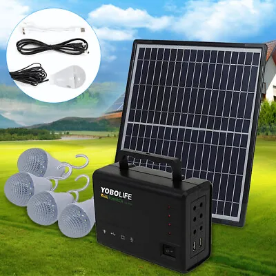 Portable Power Station With Solar Panel Outdoor Generator Power Supply For Home • $57