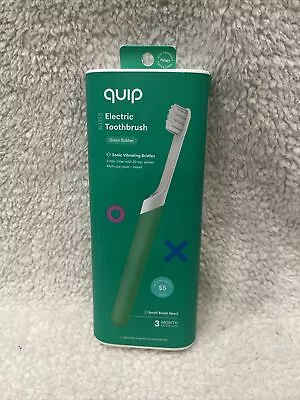 Quip Rubber Kids' 2-Minute Timer Electric GREEN Toothbrush  W/ Travel Case • $11.50