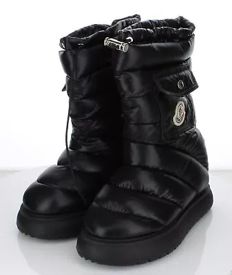 21-75 $945 Women's Sz 36 M Moncler Gaia Quilted Nylon Pocket Snow Boots • $69.99