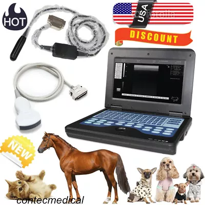 VET Veterinary Ultrasound Scanner Portable Laptop Machine 2 Probes Rectal+Convex • $1649