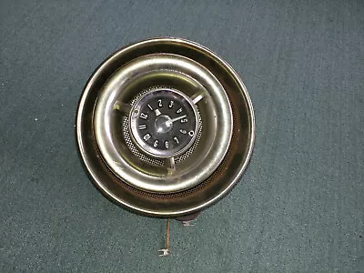 $110 • Buy 1954 Pontiac Gm Dash Clock W/ Wiring Harness & Chrome Speaker Grille & Speaker