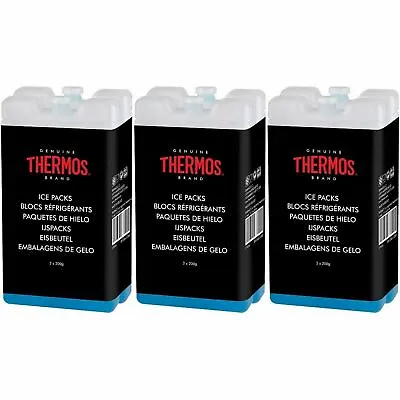 6 X ThermoCafé By Thermos Ice Pack Reusable Freeze Blocks For Cool Food/Drinks • £8.87