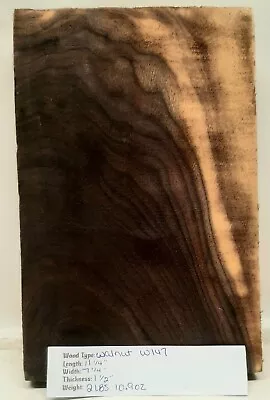 Natural Ohio Black Walnut Slab Dimensional Unfinished Wood Woodworking W147 • $14.99