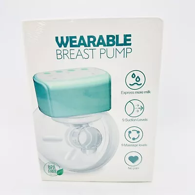 Wearable Electric Breast Pump | Double-Sealed Flange 3 Modes & 9 Levels • $21.99