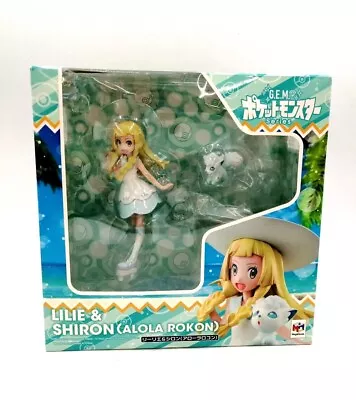 MegaHouse G.E.M. Pokemon Series Lillie Shiron Alola Rokon Figure • $244