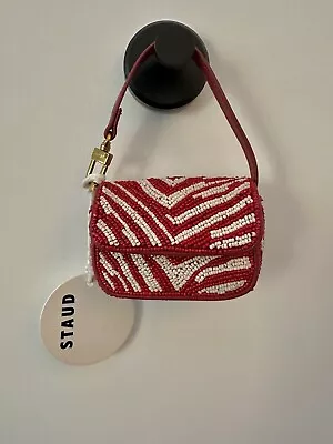 Tiny Tommy Beaded Bag Scarlet White And Red • $55