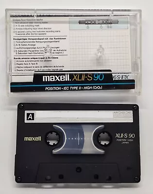 Maxell XLIIs 90 IEC II Cassette Tape JAPAN • £8.45