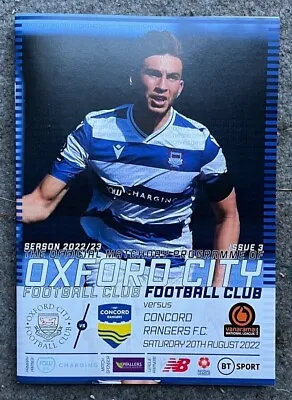 £3.50 • Buy Oxford City V Concord Rangers - N.L. South - Played 20/08/2022 - For Charity