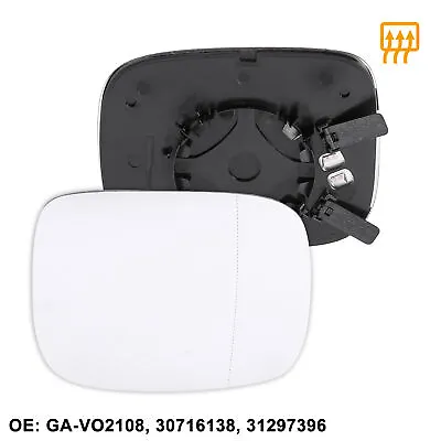 Passenger Side Heated Mirror Glass W/ Backing For Volvo XC70 08-16 XC90 2007-14 • $17.99