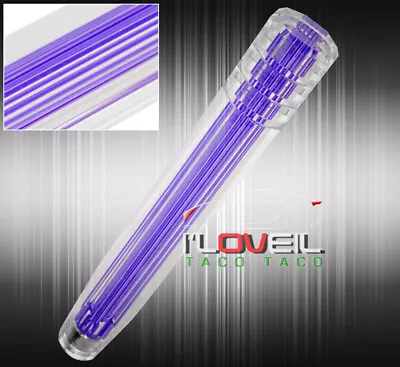 For Nissan 12  8X1.25mm Clr 3D Style Long Extended Shift Knob Autox Purple • $24.99