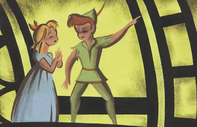 Mary Blair Peter Pan And Wendy At The Clock Poster Print 11x17 Disney • $16.19