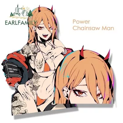 EARLFAMILY 5.1” Gyaru Bikini Power Car Sticker Anime Chainsaw Man Fanart Decal • $3.79