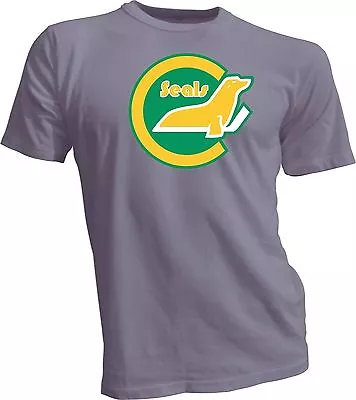 CALIFORNIA GOLDEN SEALS DEFUNCT OLD TIME NHL HOCKEY GRAY T-SHIRT NEW Oakland • $18.99