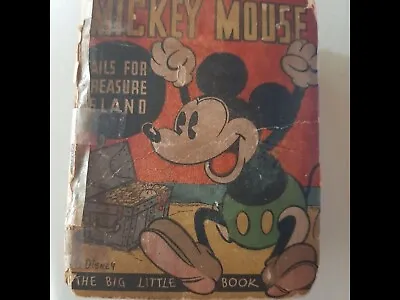 MICKEY MOUSE Sails For Treasure Island Big Little Book 1933 • $10