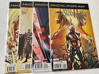 Civil War II: Amazing Spider-Man #1-4 Complete Set (2016) Marvel Comics  • $9.33
