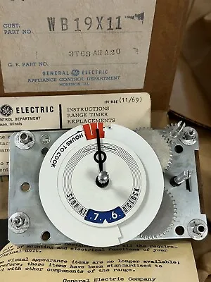 NOS Vintage GE Range Timer 3T63AHA20 General Electric Appliance Control Part • $120