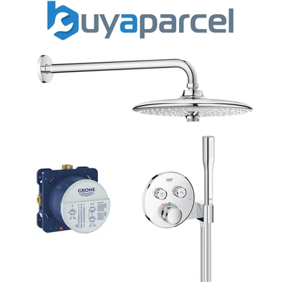 £1018.89 • Buy Grohe Grotherm SmartControl Perfect Shower Round Set With Euphoria 260 Head