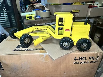 Classic Vintage 1963 Tonka Yellow Road Grader No 512 W Play Wear Good+ Condition • $269