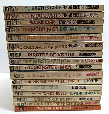 Lot Of Edgar Rice Burroughs...Ace Books 'F' Series (16 Paperbacks)  G/VG • $40