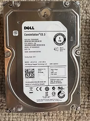 Dell 1TB SAS Hard Drive 3.5  7.2K 6Gbps • $19