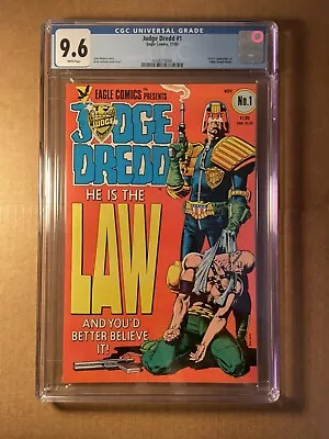 Judge Dredd #1 (eagle Comics 1983) *1st Us App Of Judge Dredd Cgc 9.6 • $181.55