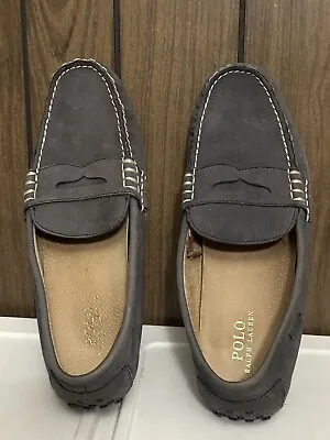 POLO RALPH LAUREN Men’s Smooth Black WES Penny Driving Loafers Size 12D • $35