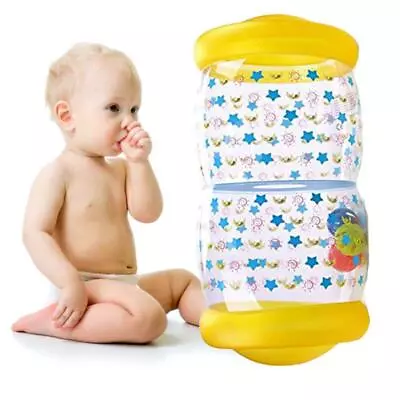 Inflatable Baby Roller Toy + Colorful Ball Crawling Aid For Babies BGS • £9.95