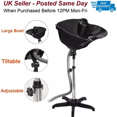 Portable Salon Mobile Hairdressing Washing Hair Basin Backwash Shampoo Bowl Sink • £38.89